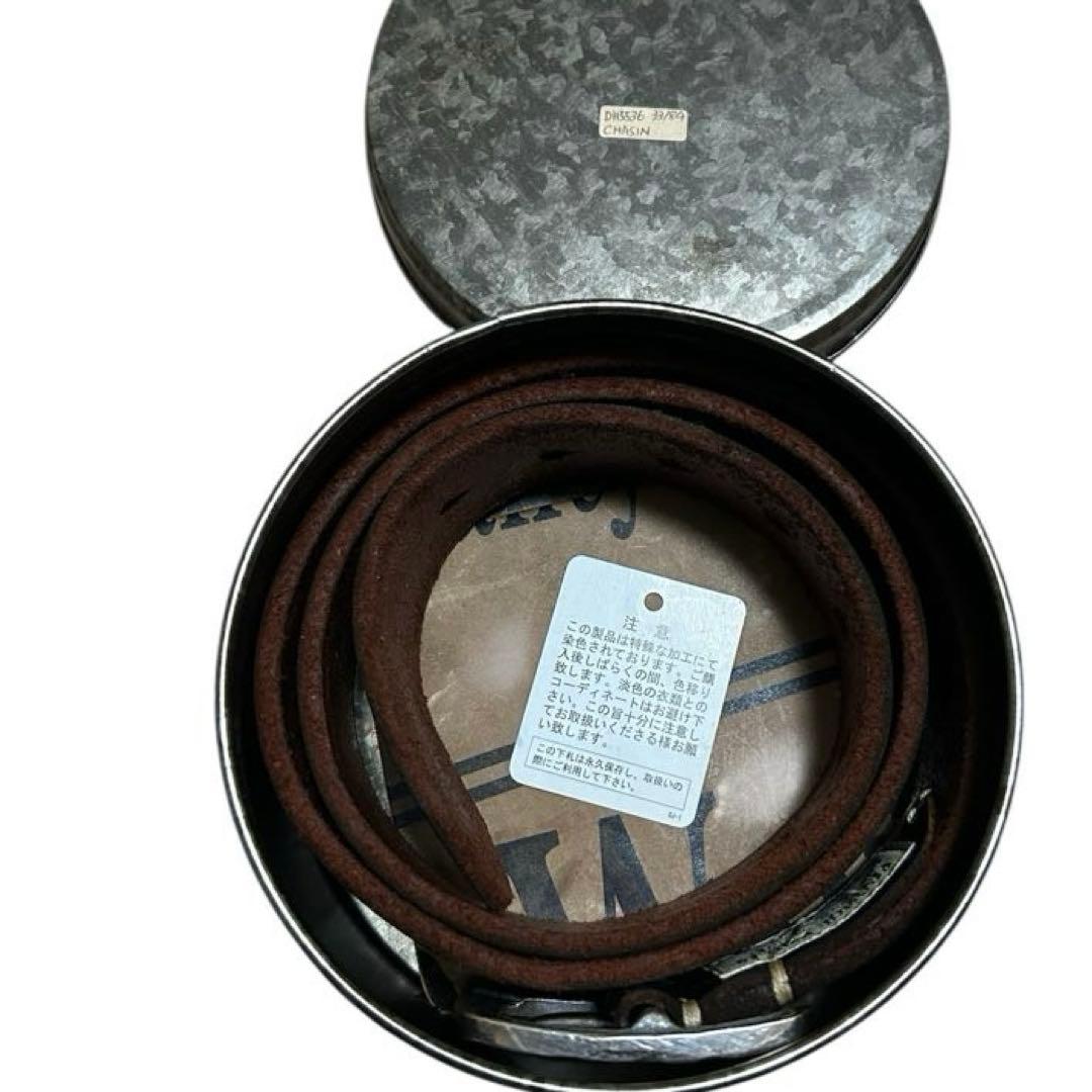 【美品】Vintage Works DH5536 33/84 レザーベルト 茶芯