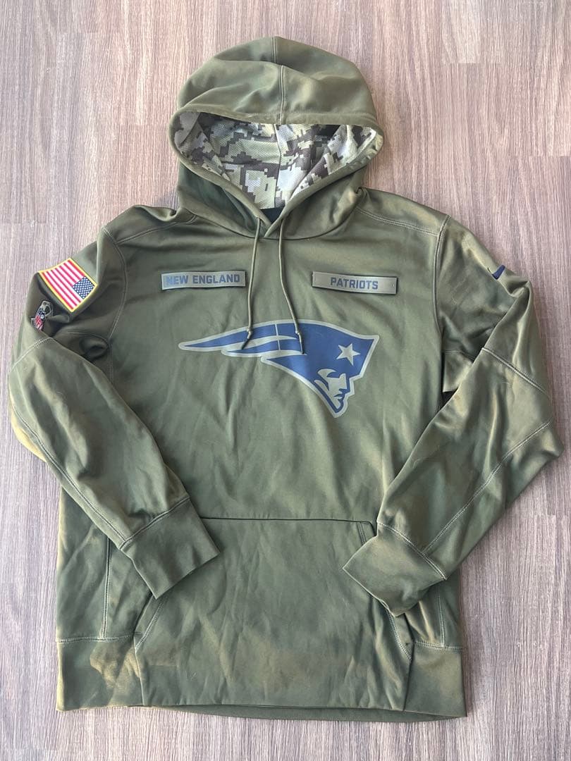 NFL ニューイングランド　ペイトリオッツ　迷彩パーカー　　L NIKE