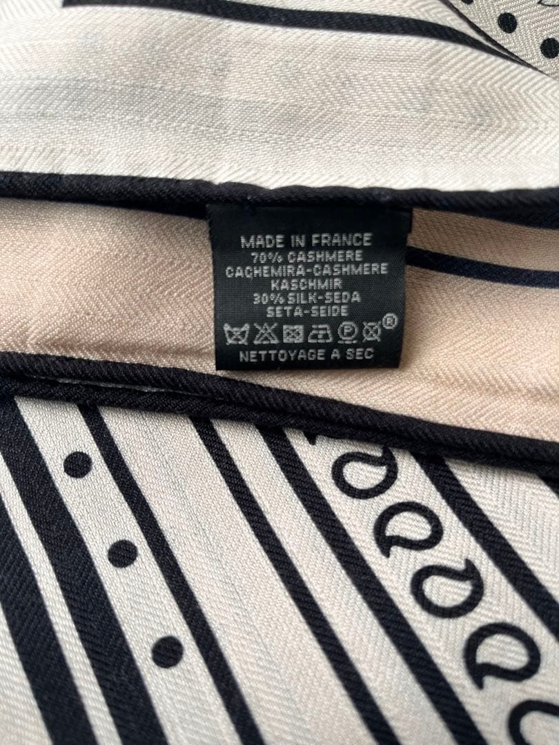 新品　カシミヤ　シルク　大判ストール　リバーシブル