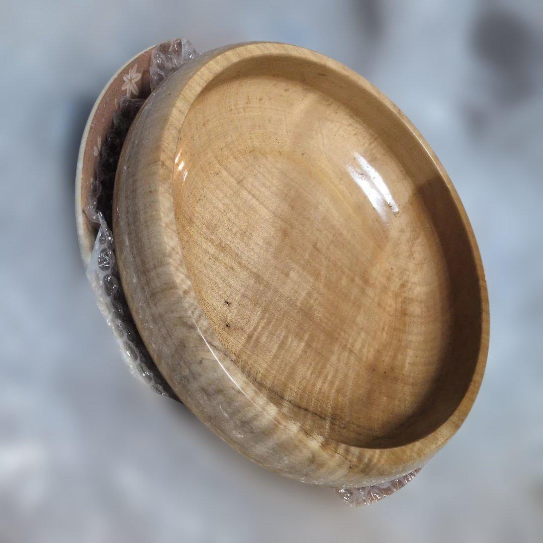 木製の丸皿 中サイズ