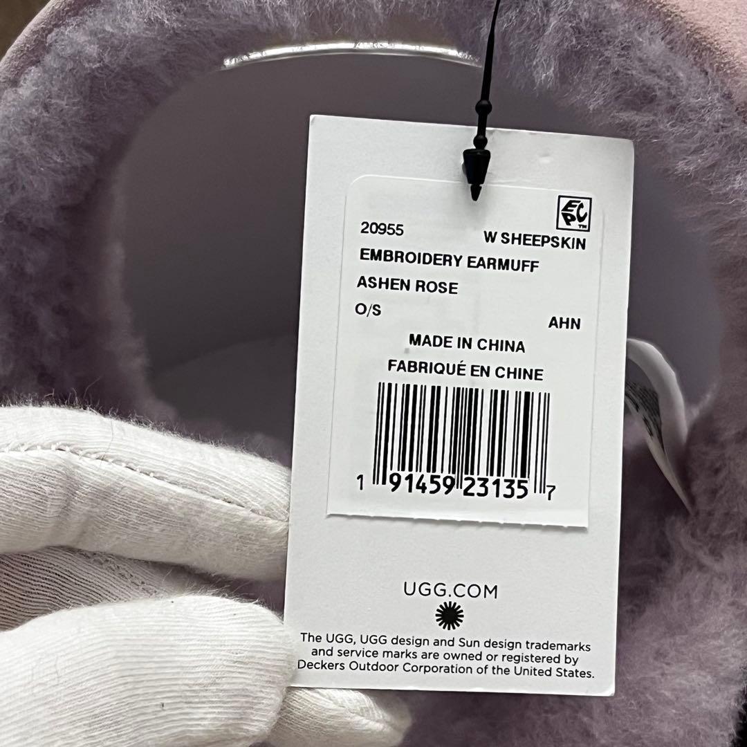 【新品未使用】UGG ライラック　シープスキン イヤマフ　イヤーマフラー　05