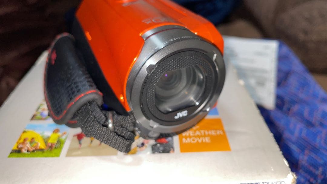 花*吉様 JVC Everio GZ-R300D 防水ビデオカメラ オレンジ