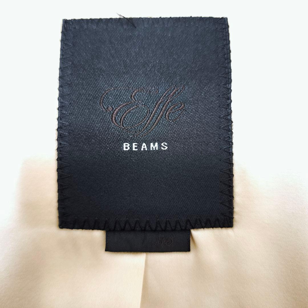 未使用級EFFEBEAMS カシミヤ100% ベルテッドロングコートキャメル36