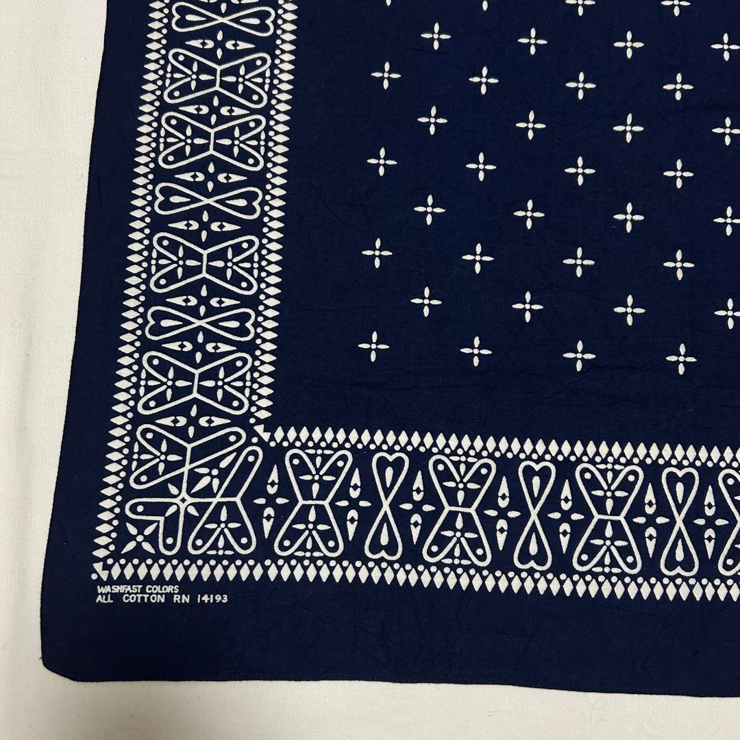 ★ 希少 デッドストック クロス バンダナ USA製 60s ヴィンテージ