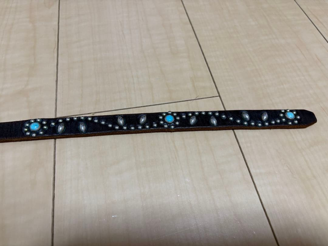 HTC フラワー ターコイズ ベルトSN32TQブラック32