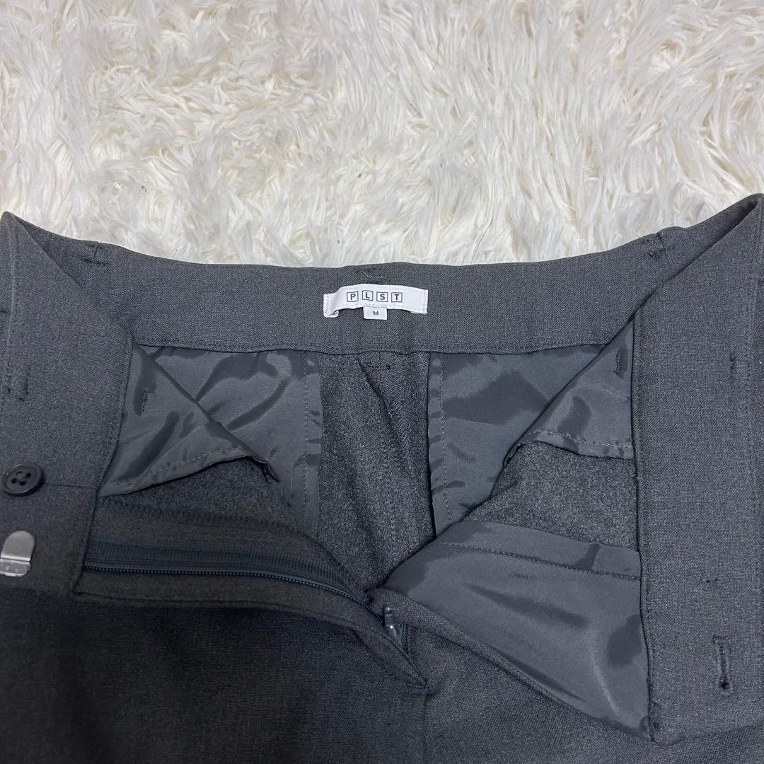 PLST セットアップ ウォッシャブル ノーカラージャケット 上L下M