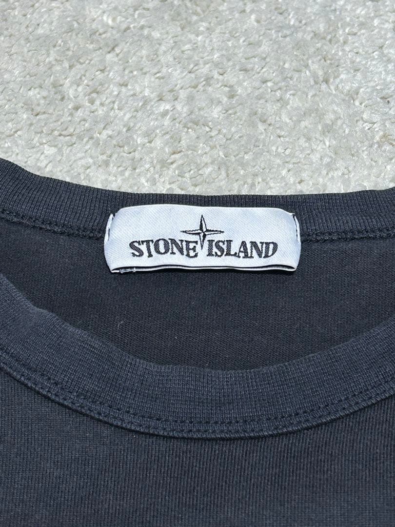 STONE  ブラック ロンT Tシャツ