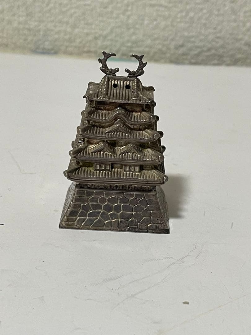 銀細工　シルバー950五重塔　約34g アンティーク