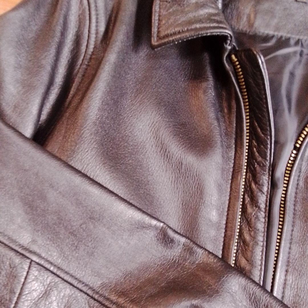 AVIREX シングルライダースジャケット6141052ブラック　　 （難あり）