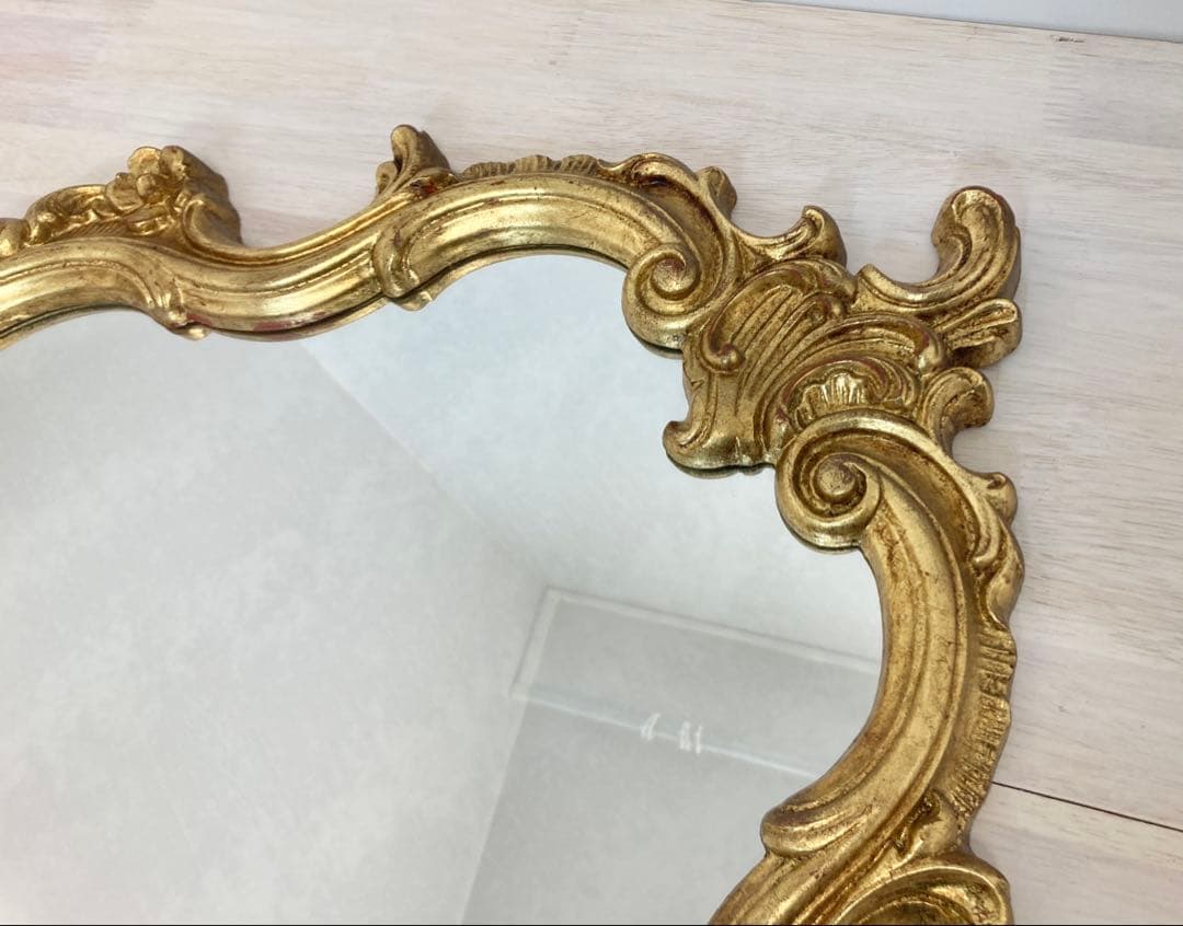 アンティーク調壁掛けミラー