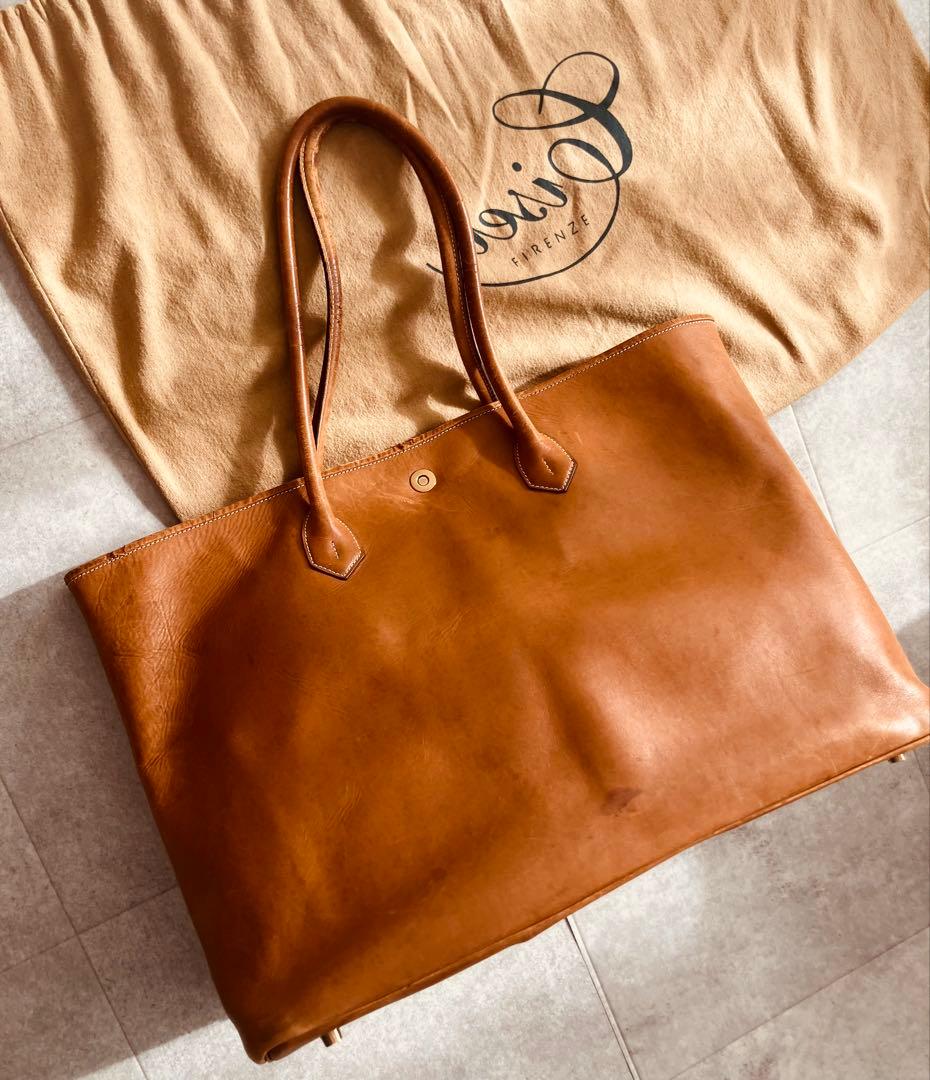 【正規品】シセイCisei 941 本革／定価22万円レザートートバッグキャメル