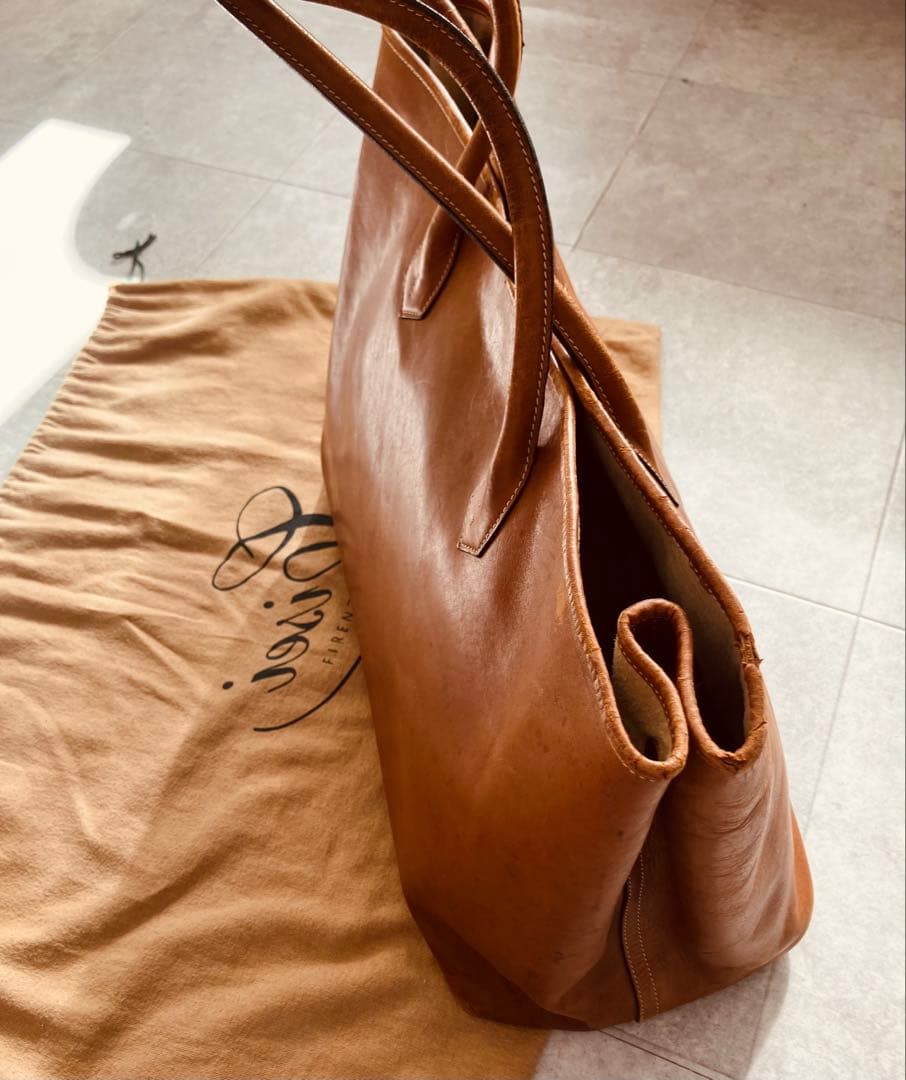 【正規品】シセイCisei 941 本革／定価22万円レザートートバッグキャメル