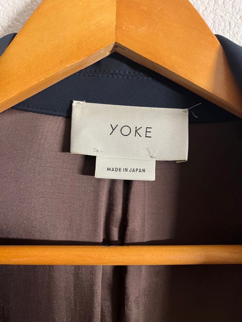 ジャケット・アウター YOKE 3WAY BAL COLLAR COAT dark blue