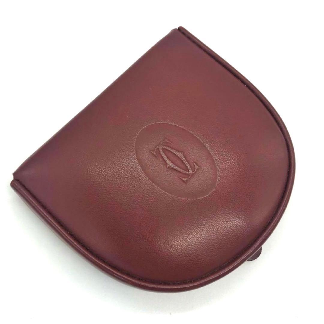 未使用級✨カルティエ レザー　ケース ボルドー