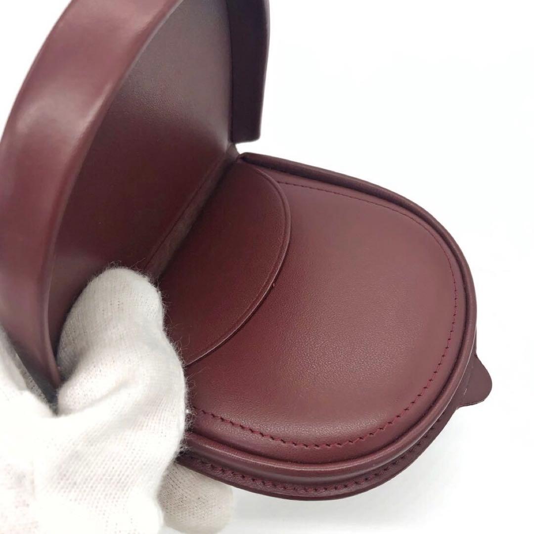 未使用級✨カルティエ レザー　ケース ボルドー