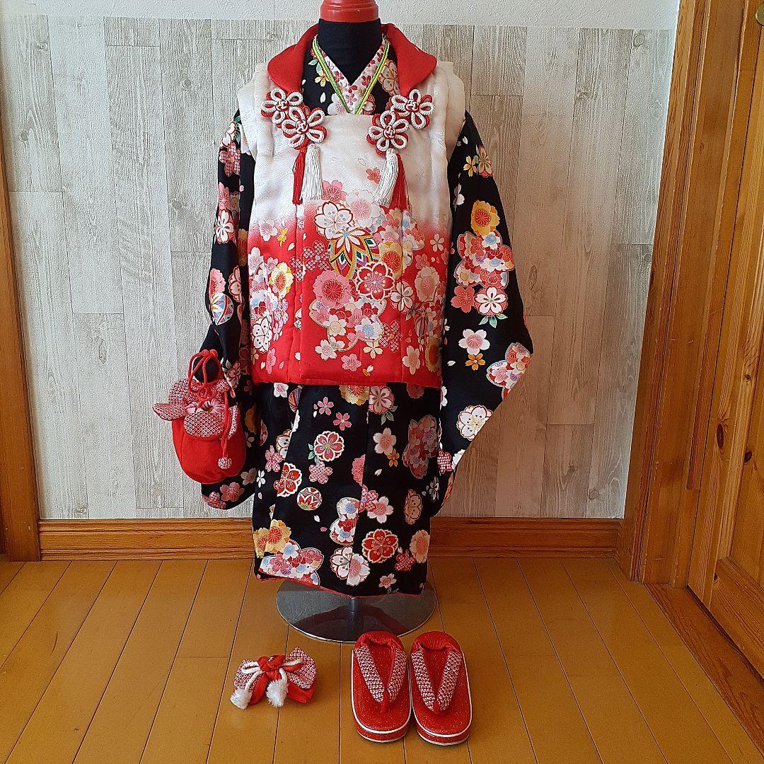 女の子七五三 3歳 コーディネート