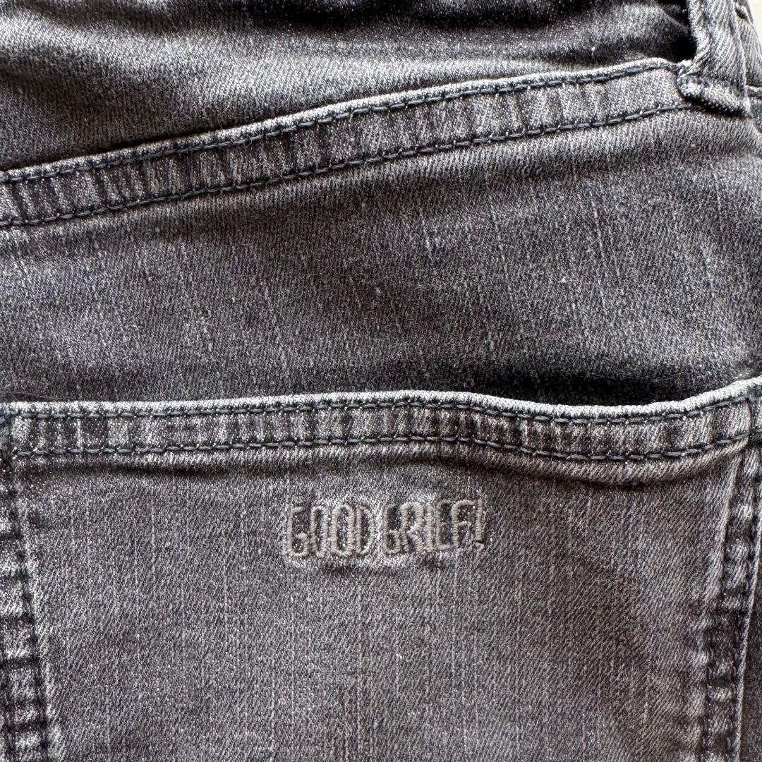 未使用 アパルトモン GOOD GRIEF ダメージドヘムワイドレッグデニム M