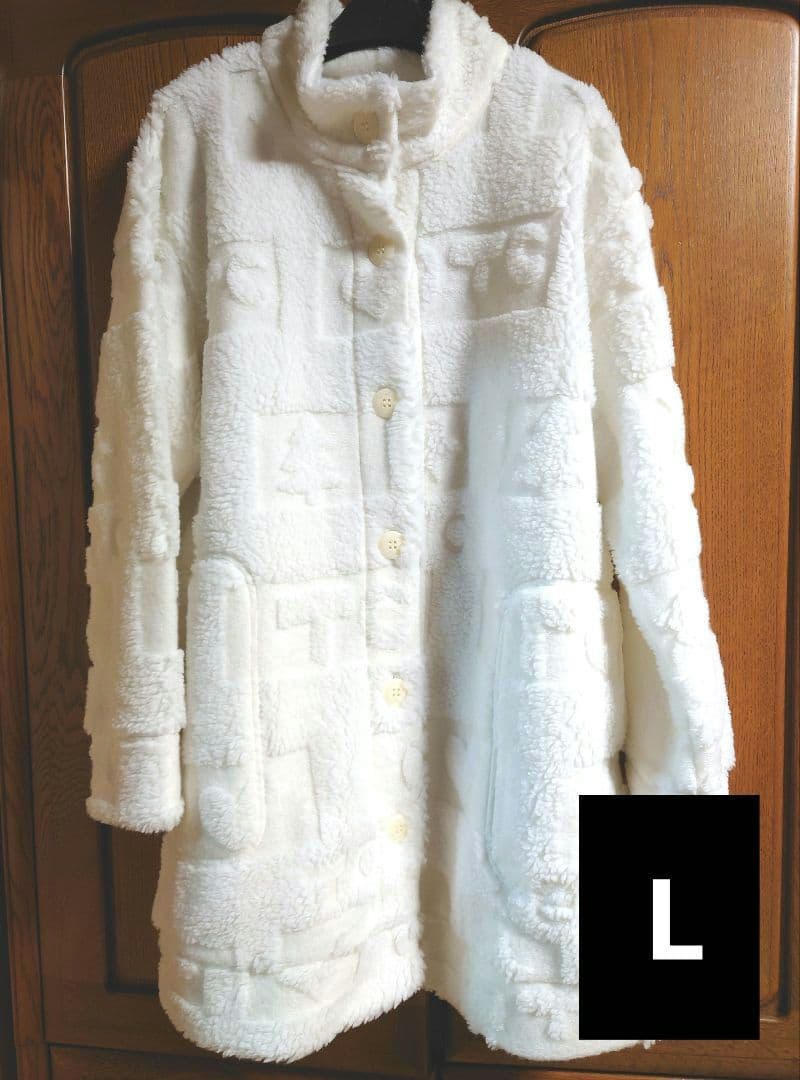 新品タグ付き ワコール ツモリチサト ローブ ガウン ルームウェア ボア L