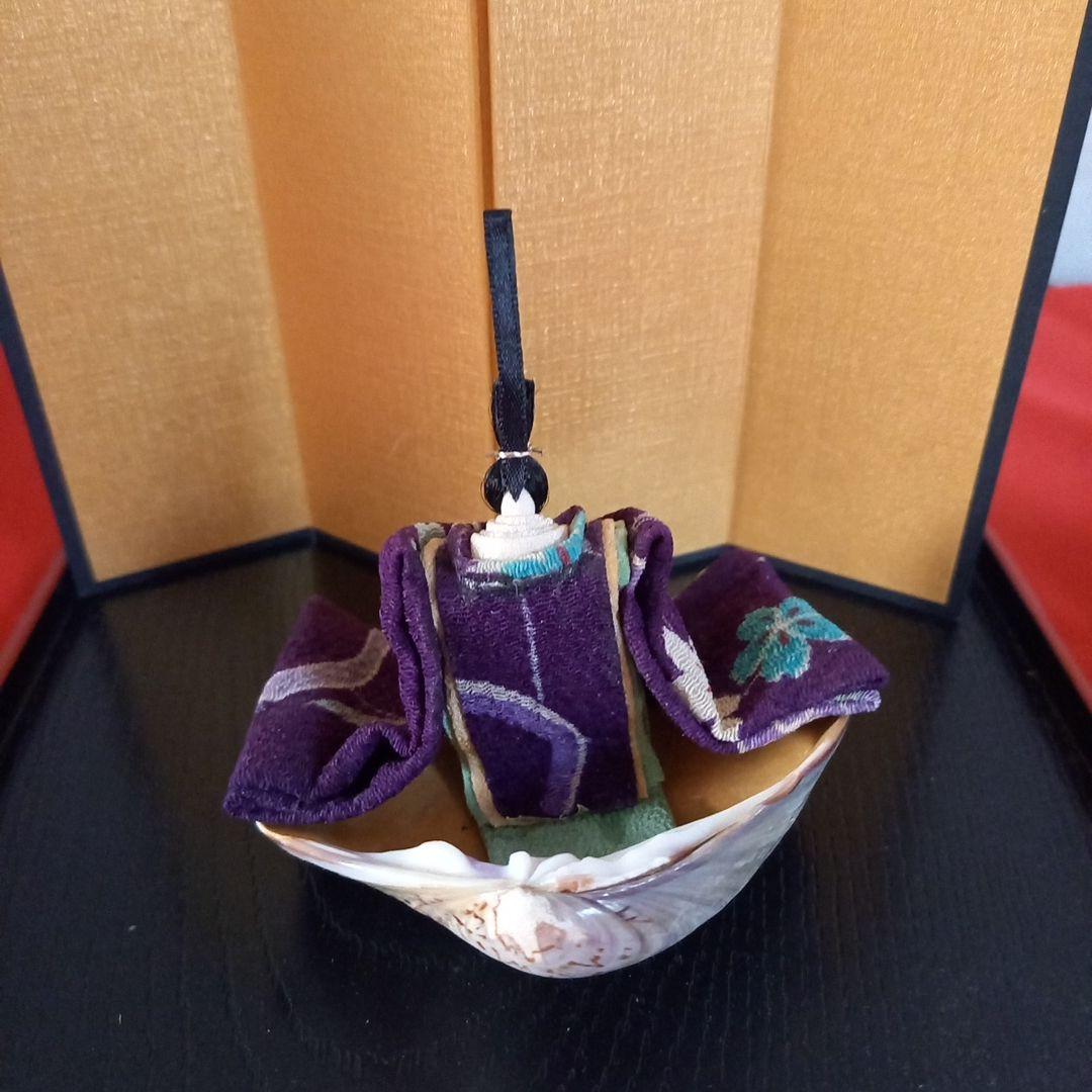 はまぐり　古布ちりめん　雛人形　セット