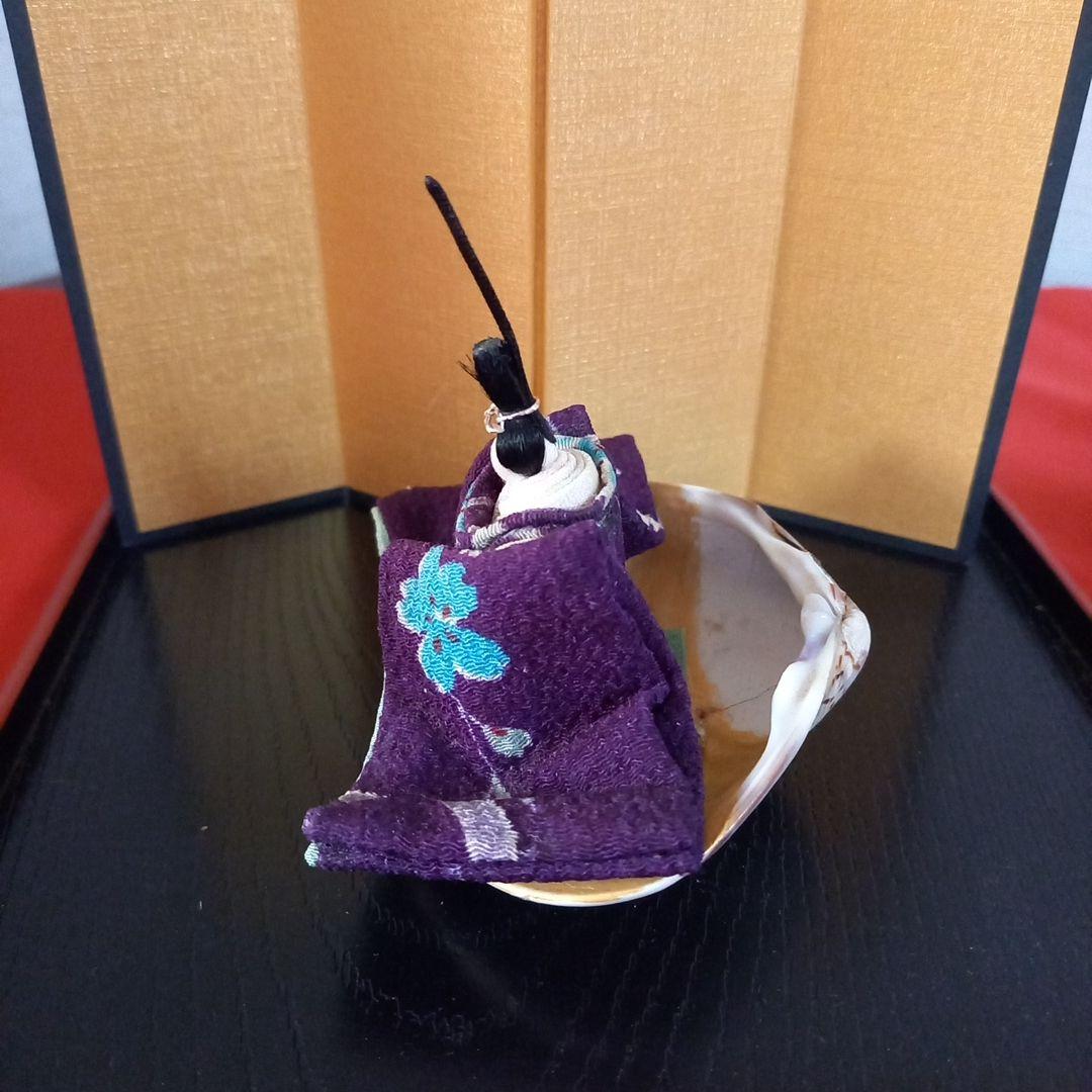 はまぐり　古布ちりめん　雛人形　セット