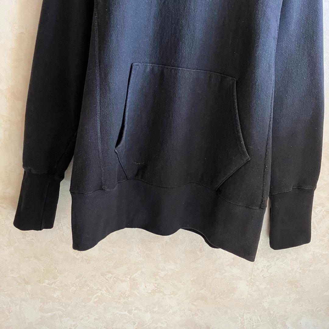 USA製 ワラワラスポーツ リバースウィーブパーカー 黒 L ブランク
