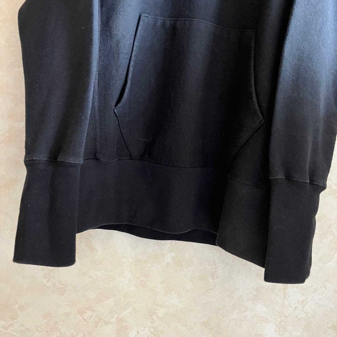 USA製 ワラワラスポーツ リバースウィーブパーカー 黒 L ブランク