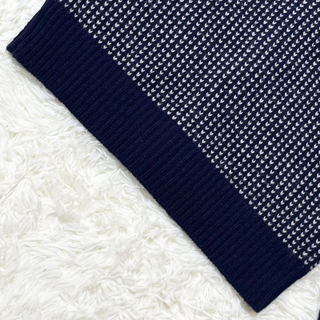 タグ付未使用 L.L.Bean バーズアイ ショールカラーウールカーディガン L