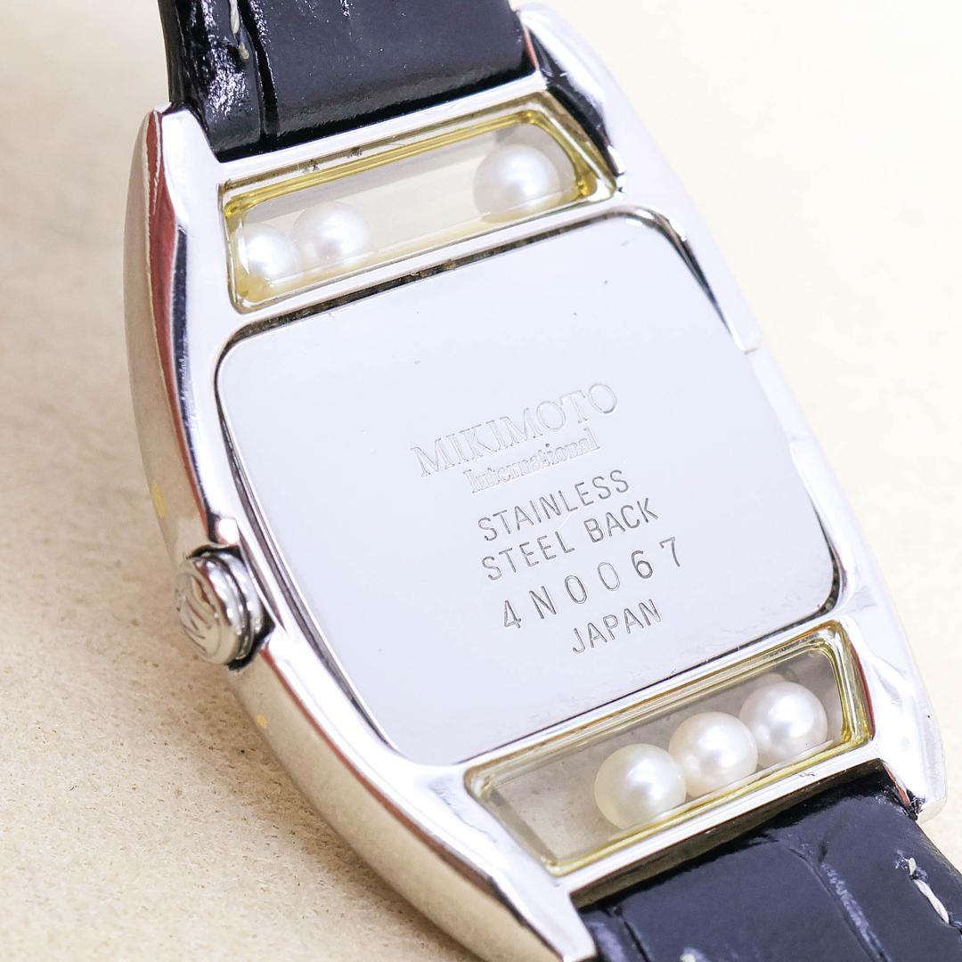 稼働 MIKIMOTO 腕時計 パール レディース トノー型 レディース2870