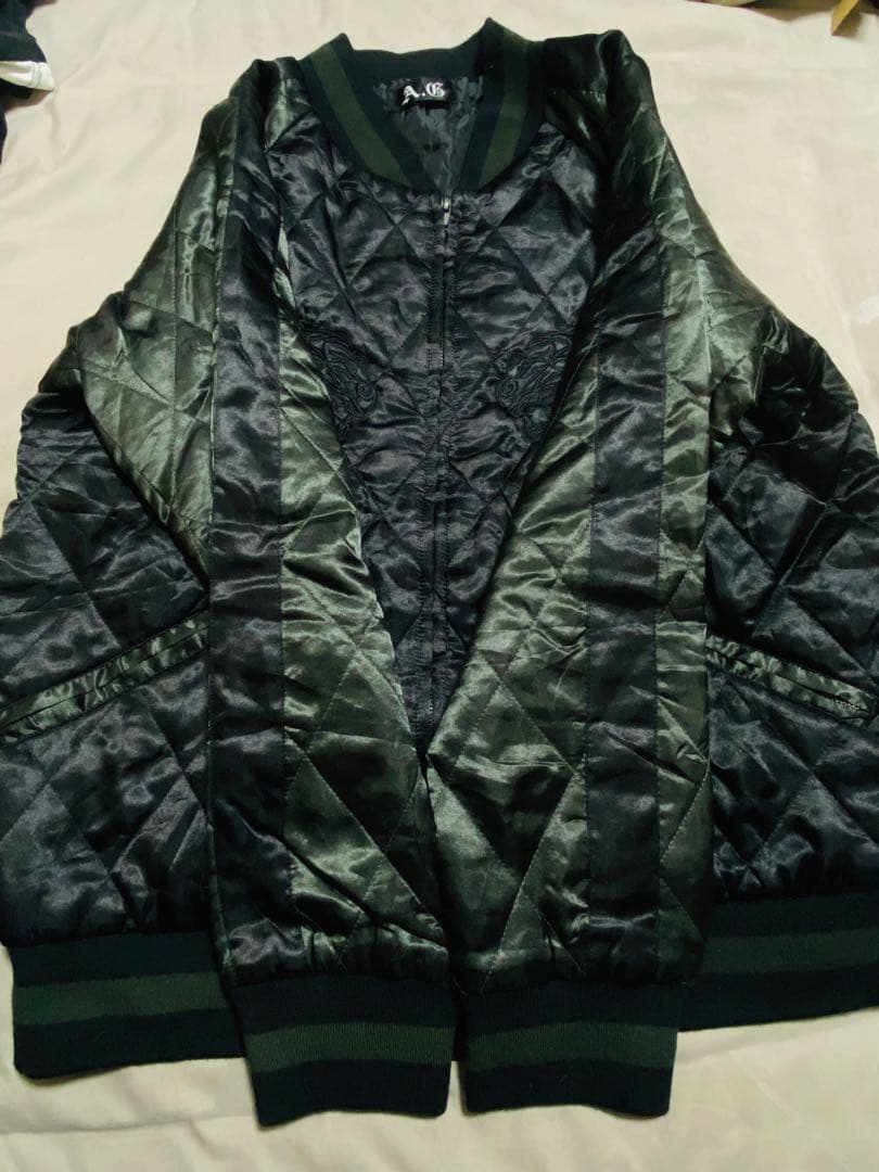 A&G 日本限定 虎 美品 スカジャン サテン unisex vintage