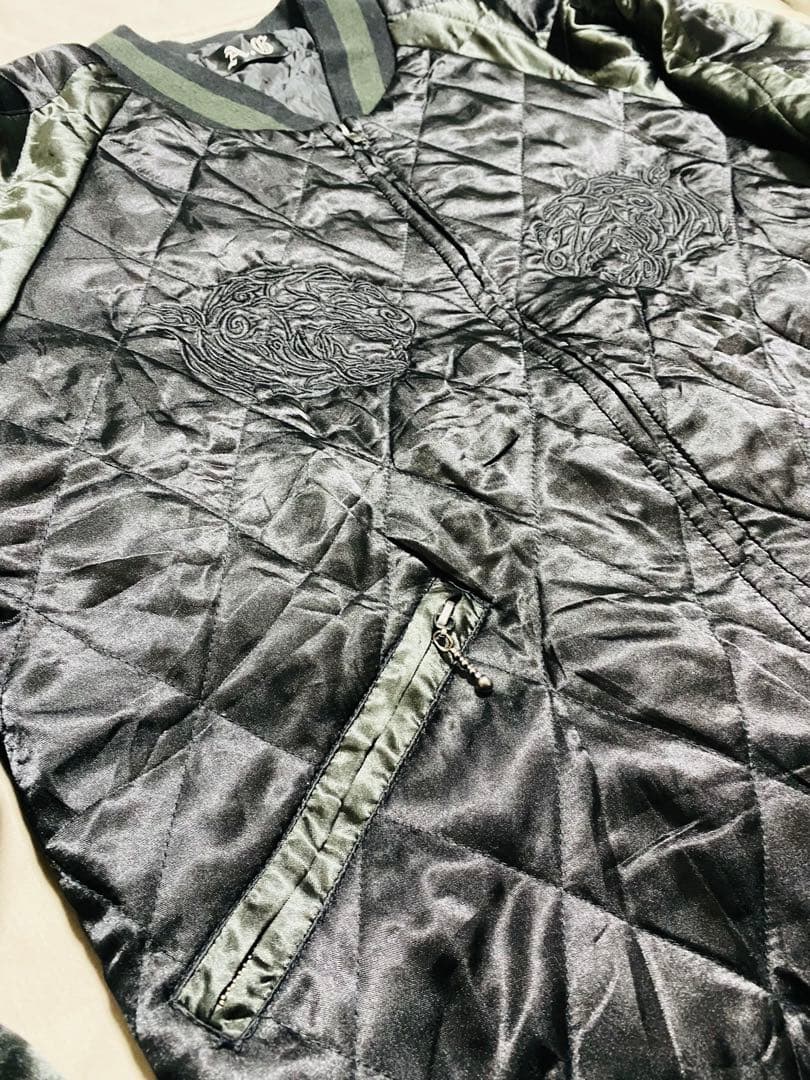 A&G 日本限定 虎 美品 スカジャン サテン unisex vintage