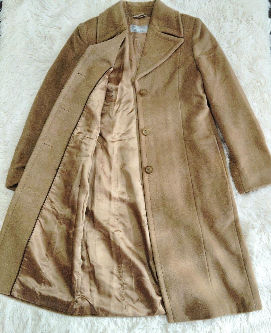MaxMaraマックスマーラ　ロングコート　ベージュ　40