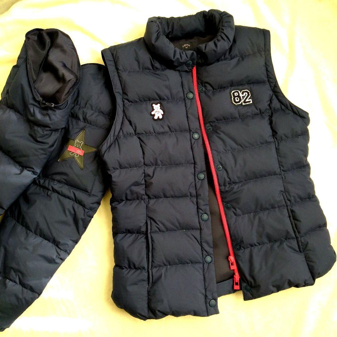 キャロウェイ callaway ダウンジャケット 2ウェイ くま 星 82