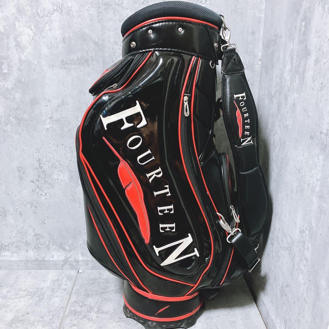 【希少】FOURTEEN キャディバッグ 3点式 ブラック 希少