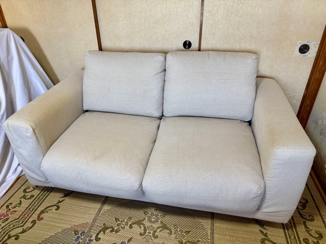 無印良品 2人掛けソファ フェザー・ポケットコイル