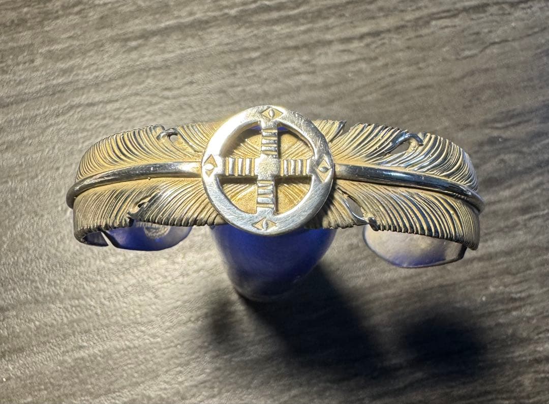 インディアンジュエリー　イーグル・ホイールバングル