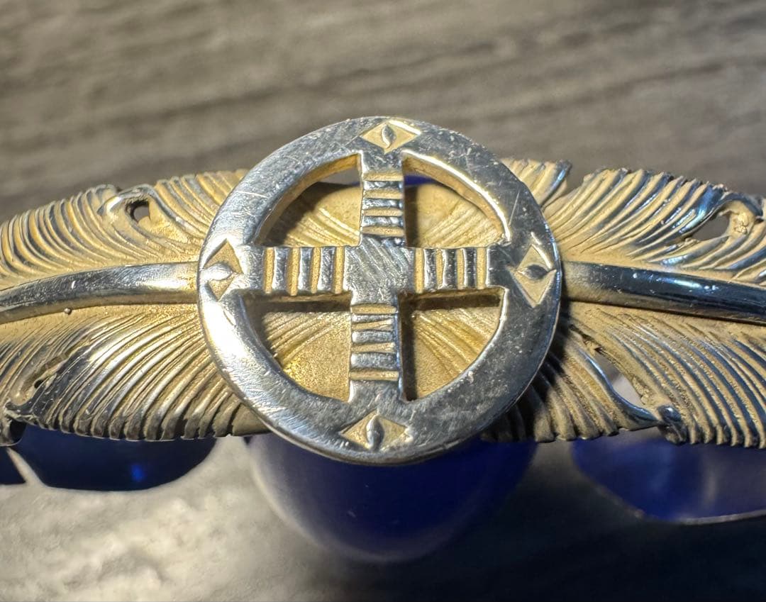 インディアンジュエリー　イーグル・ホイールバングル