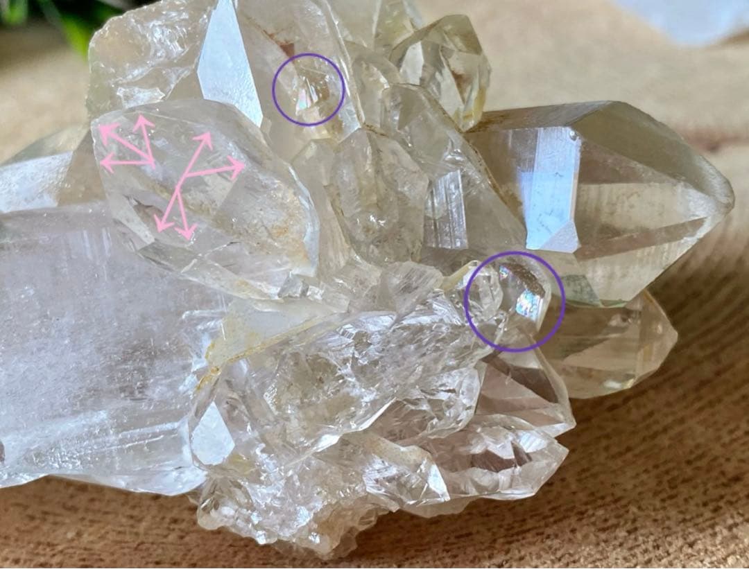 バーナクル　ヒマラヤ水晶　マニカラン産　天然石　水晶クラスター　タイムリンク