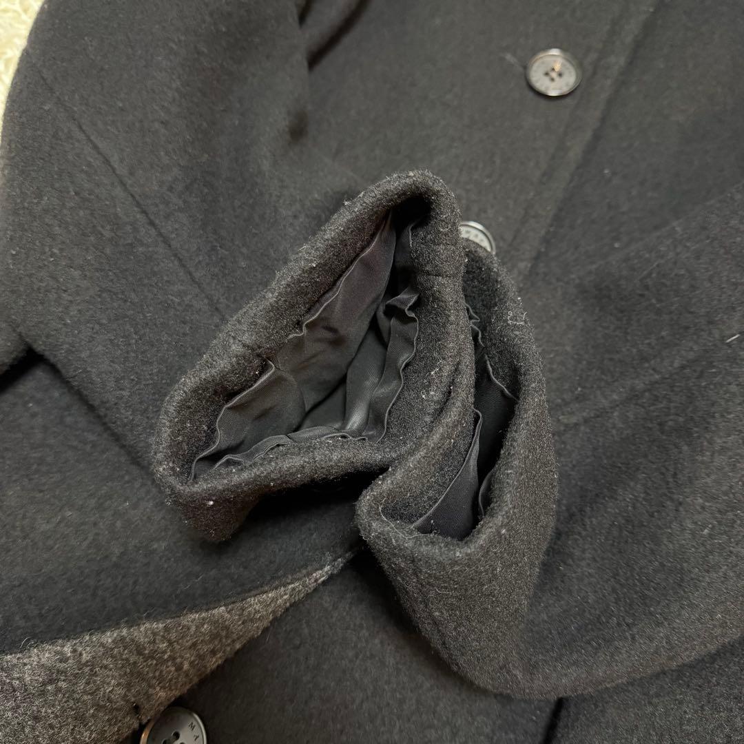 マッキントッシュロンドン　ウールコート　スタンドカラー　黒　44 大きめサイズ