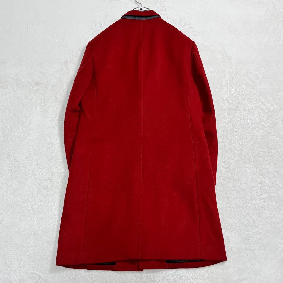 美品『LOVELESS ラブレス』チェスターコート ボルドー ウール 三陽商会