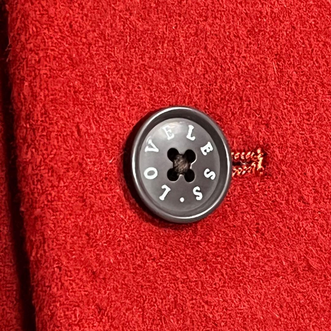 美品『LOVELESS ラブレス』チェスターコート ボルドー ウール 三陽商会