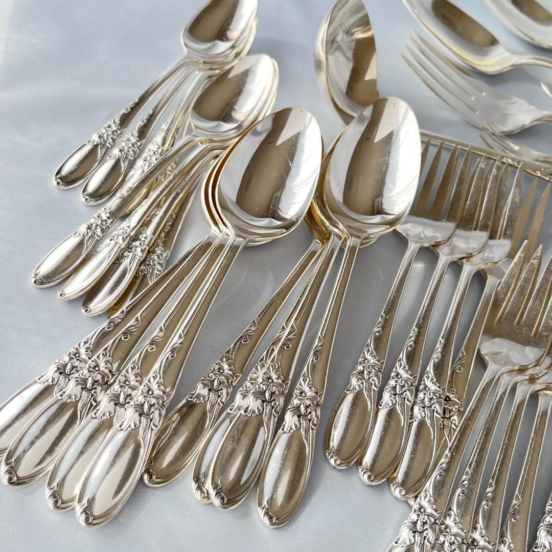 【White Orchid】 ディナーセット 8名用55本 サーバー付