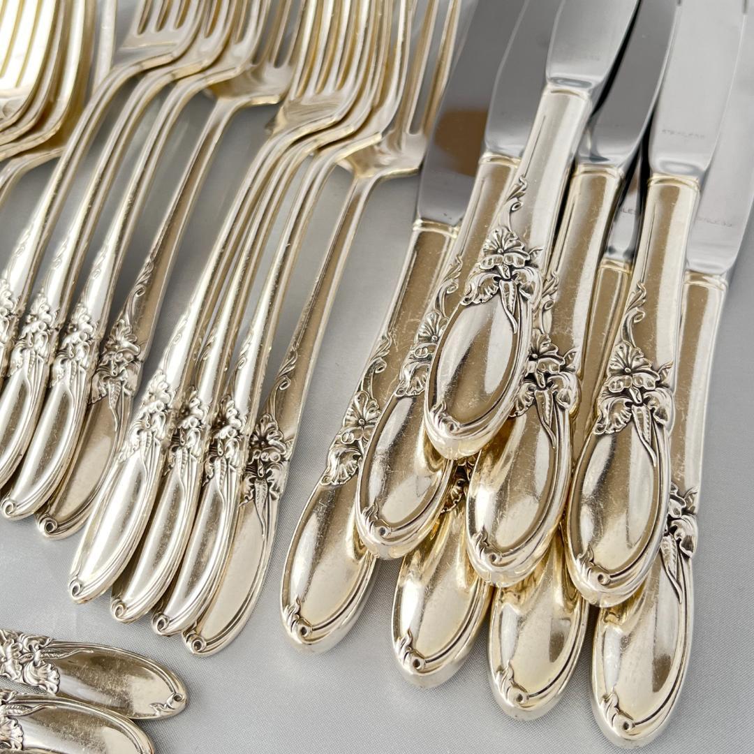 【White Orchid】 ディナーセット 8名用55本 サーバー付