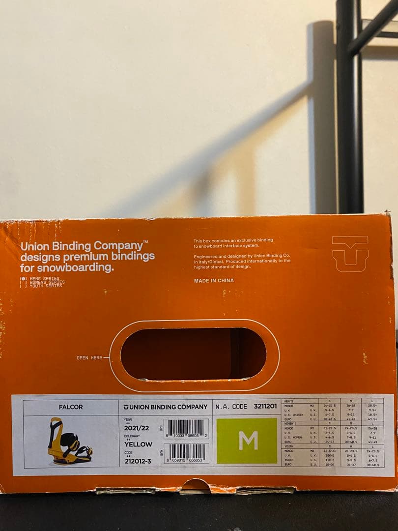 ユニオン(Union)　バインディング　FALCOR 2021/22 Mサイズ