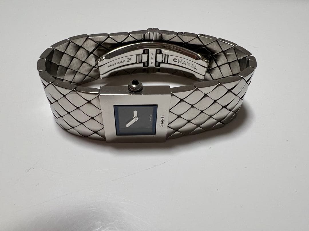 シャネル マトラッセ 腕時計 クオーツ ブラック文字盤 磨き済み　おまけ付き❤︎