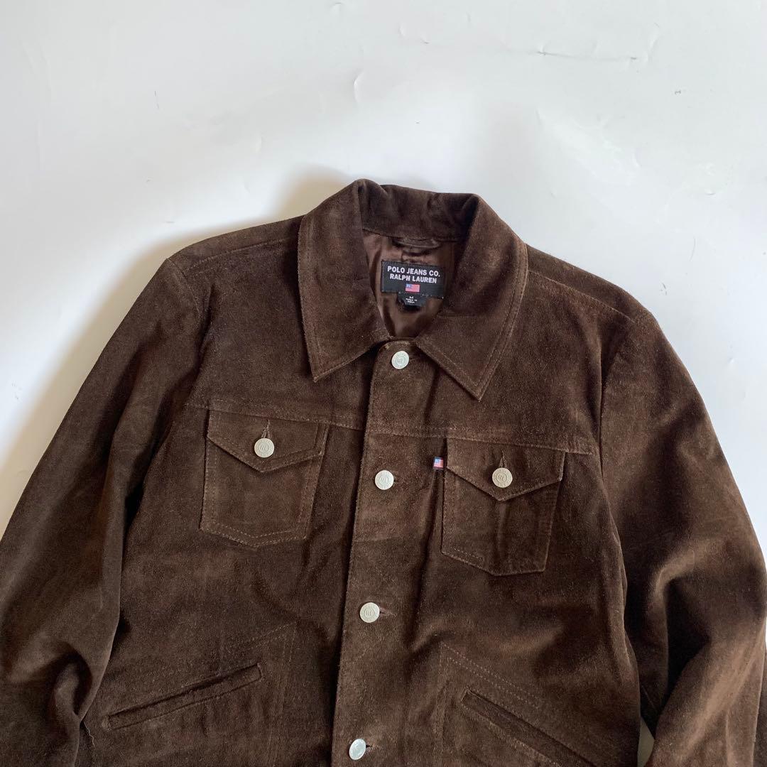 POLO JEANS スエード　レザージャケット