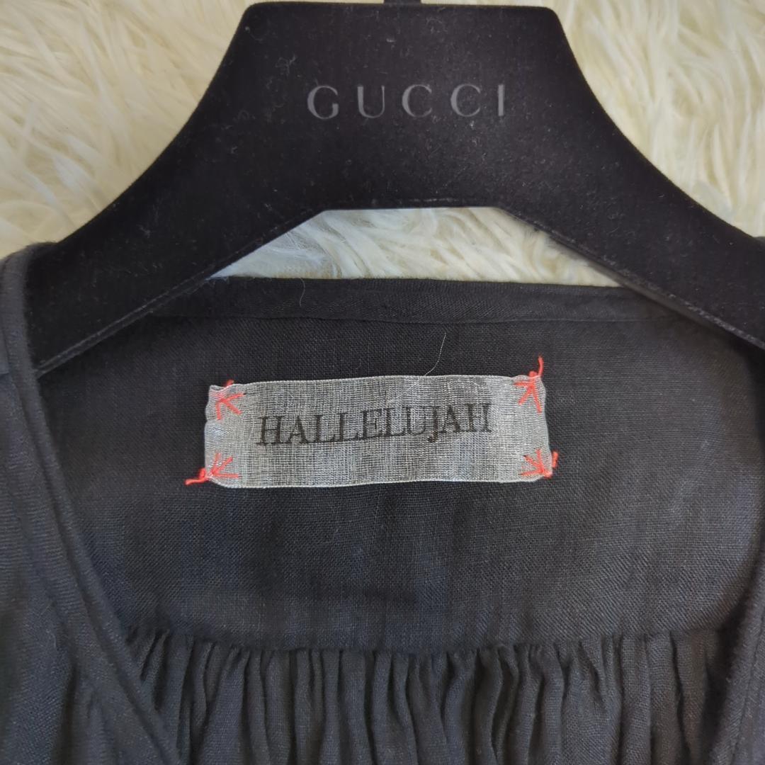 【美品】Hallelujah 羊使いのローブ ワンピース リネン 黒