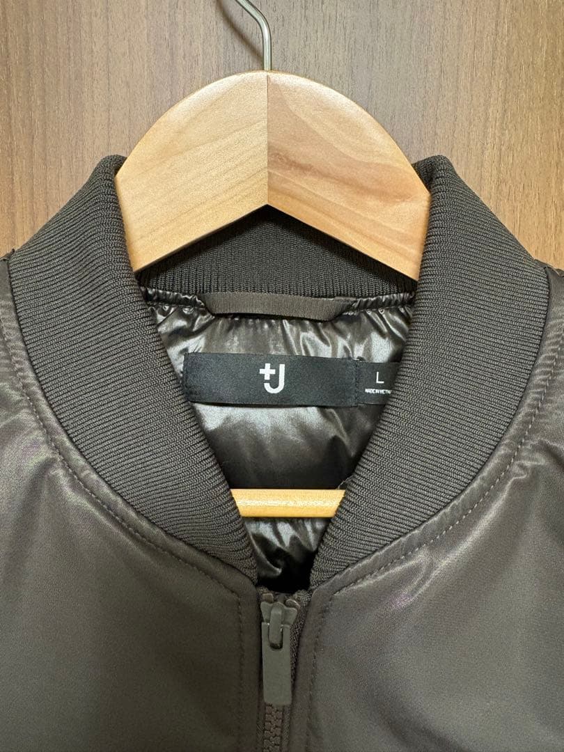 ユニクロ +J ハイブリッドダウンオーバーサイズMA-1 グレー Lサイズ