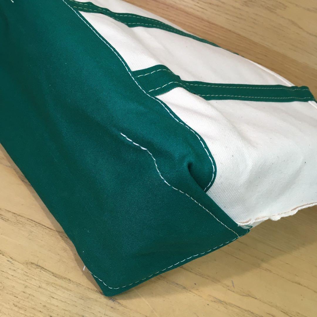 ★未使用DeadStock？80-90s 緑トリム エルエルビーントートバック