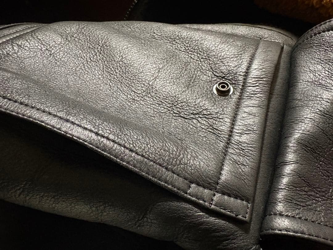 定価34万円　AMI Alexandre Mattiussi シープレザー　極暖