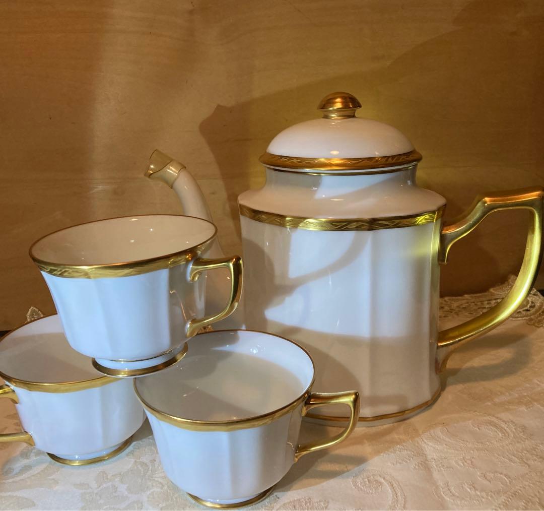 NORITAKE ダイヤモンド ノリタケポット金彩煙突 オルフェウス